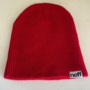 Red Neff beanie unisex